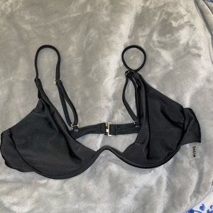 Black V wire bathing suit